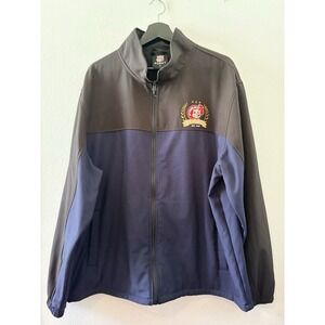 Porky Jacket Mens XL Full Zip Brown Blue 65 Years Anniversary Est 1961 Promo